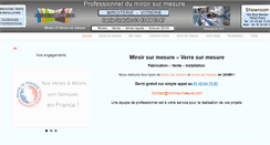 Desktop Screenshot of miroirsurmesure.com