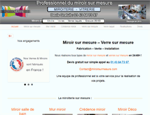 Tablet Screenshot of miroirsurmesure.com